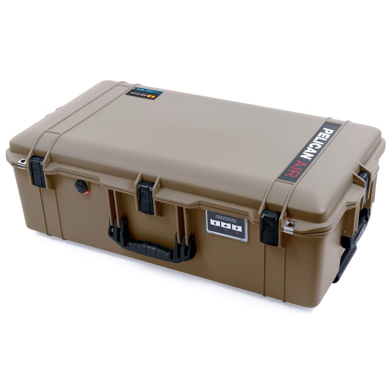 Pelican 1615 Air Case, Dark Desert Dirt with Black Handles & Latches
