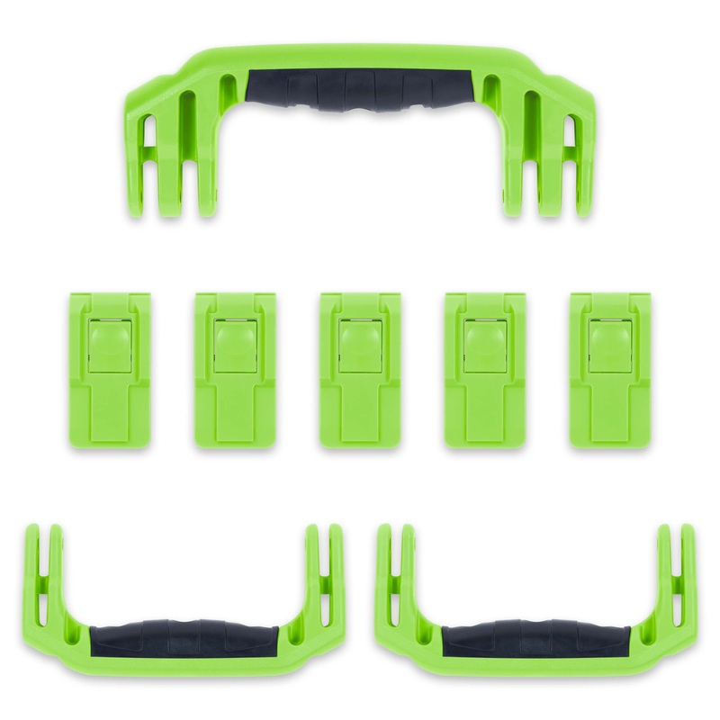 Pelican 1615 Air Replacement Handles & Latches Set - Lime Green