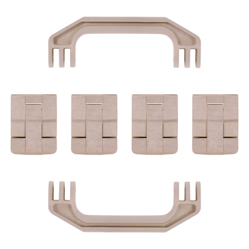 Pelican 1700 Gen1 Replacement Handles & Latches, Desert Tan (Set of 2 Handles, 4 Latches)