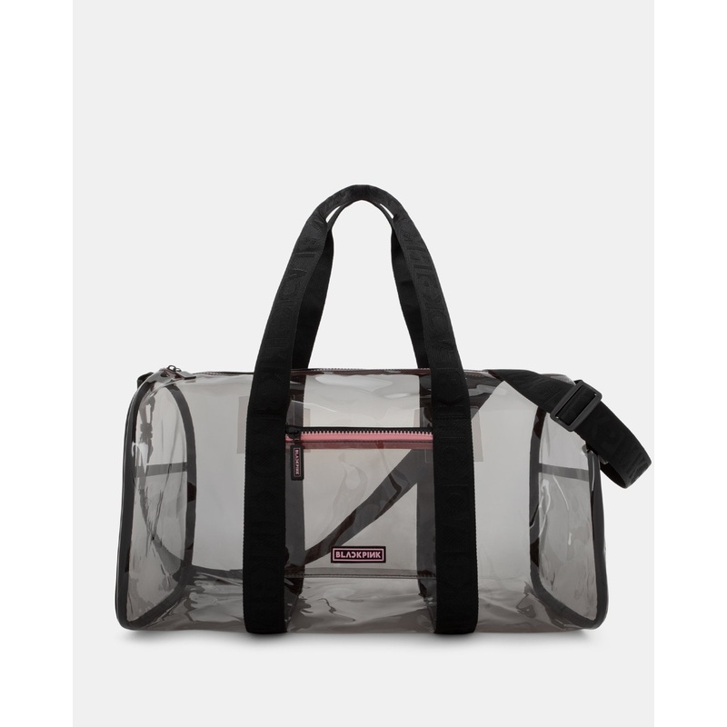 Blackpink - Clearly You Collection - Black-Tinted Duffle See-Through Material With Pink Zippers