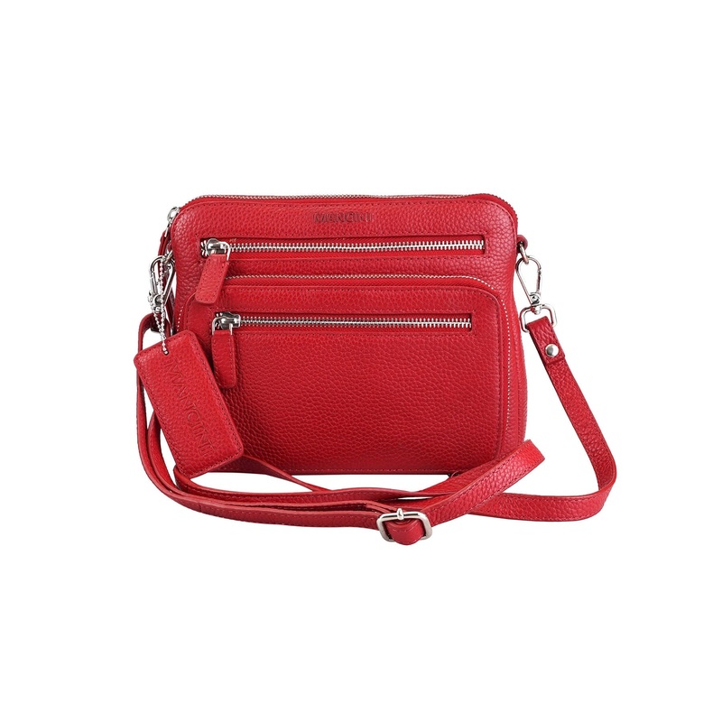Mancini Pebbled Valerie Small Crossbody Bag