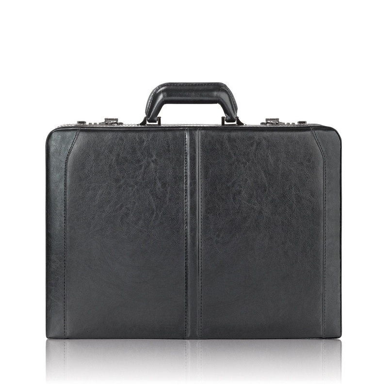 Solo Classic 16 Inch Leather Laptop Attach Case