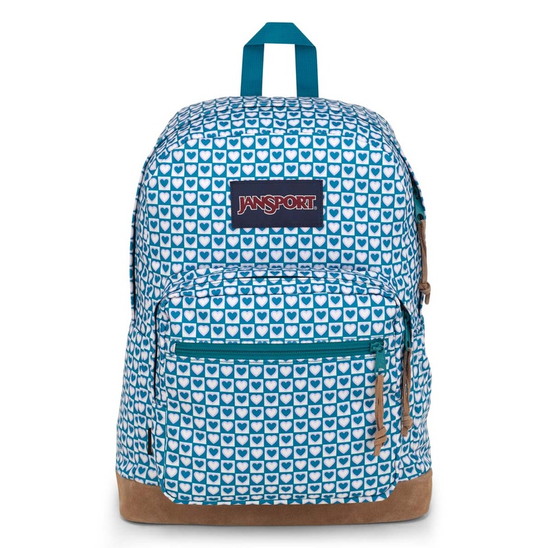 JanSport Right Pack Backpack - Hyped Hearts Green