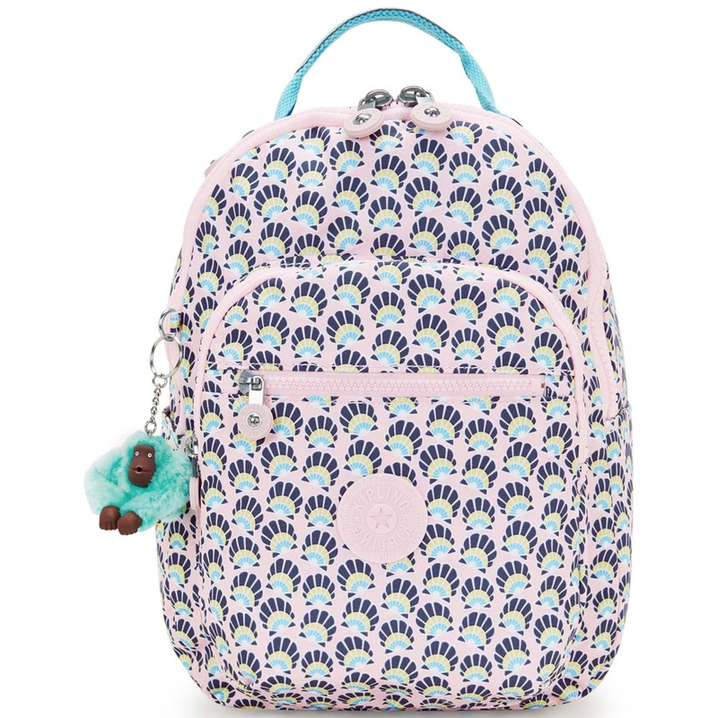 Kipling Seoul Small Printed Tablet Backpack - Geo Shell