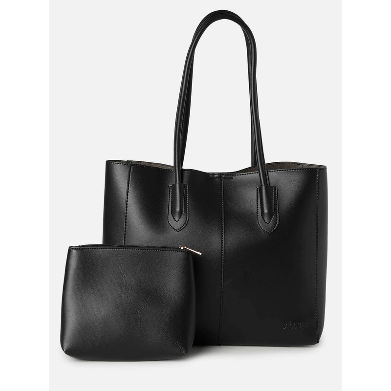 Dark Dynamite Black Tote Bag With Pouch Set