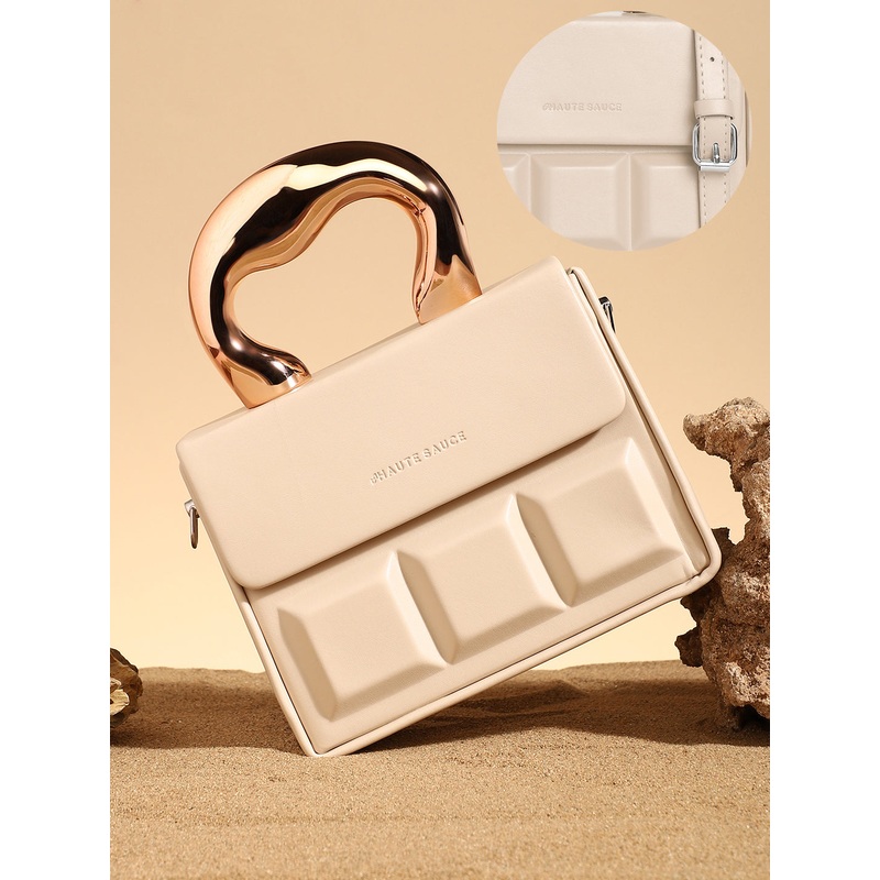 The Caldera Boxed Hand Bag - Beige
