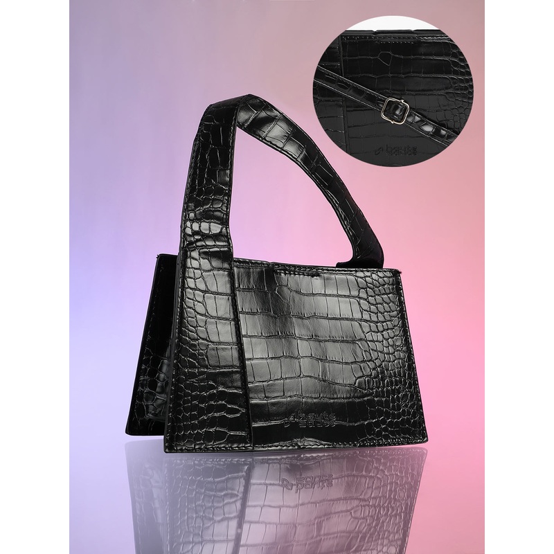 The Frivola Scale Hand Bag - Onyx Black