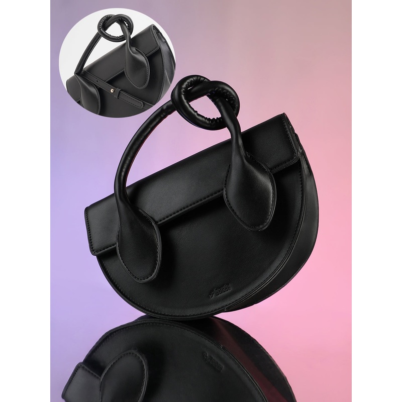 The Hanging Knot Hand Bag - Onyx Black