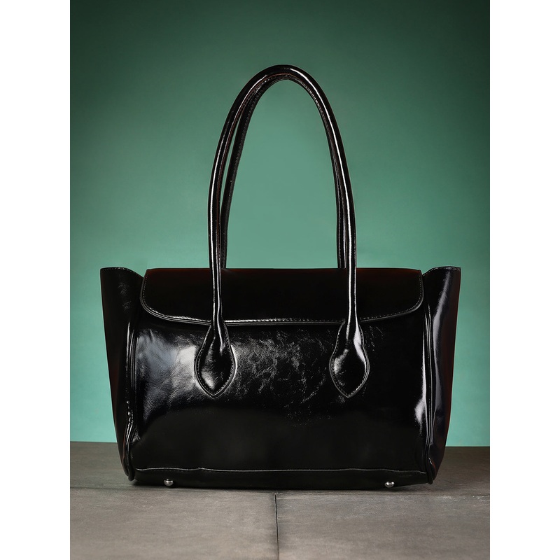 The Large Medis Satchel Bag - Onyx Black