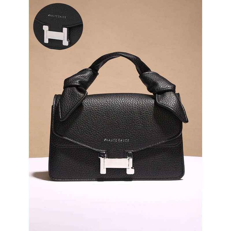 The Monogram Sash Hand Bag - Midnight Black