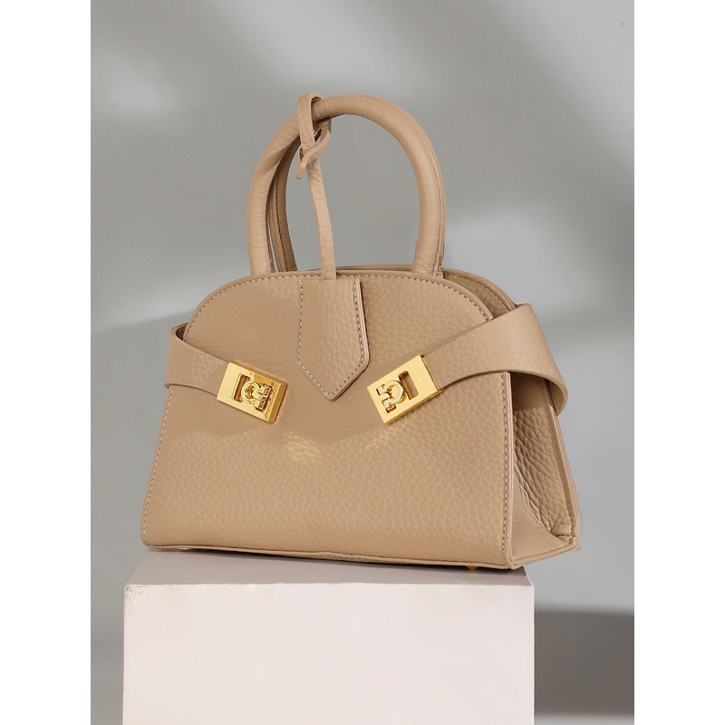 The Small Meridian Hand Bag - Camel Brown