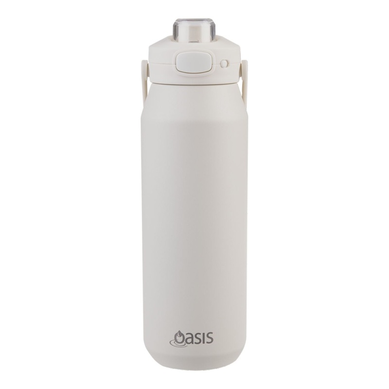 Oasis Ceramic Stainless Steel Triple Wall Capri Quick Release Drink Bottle 1L