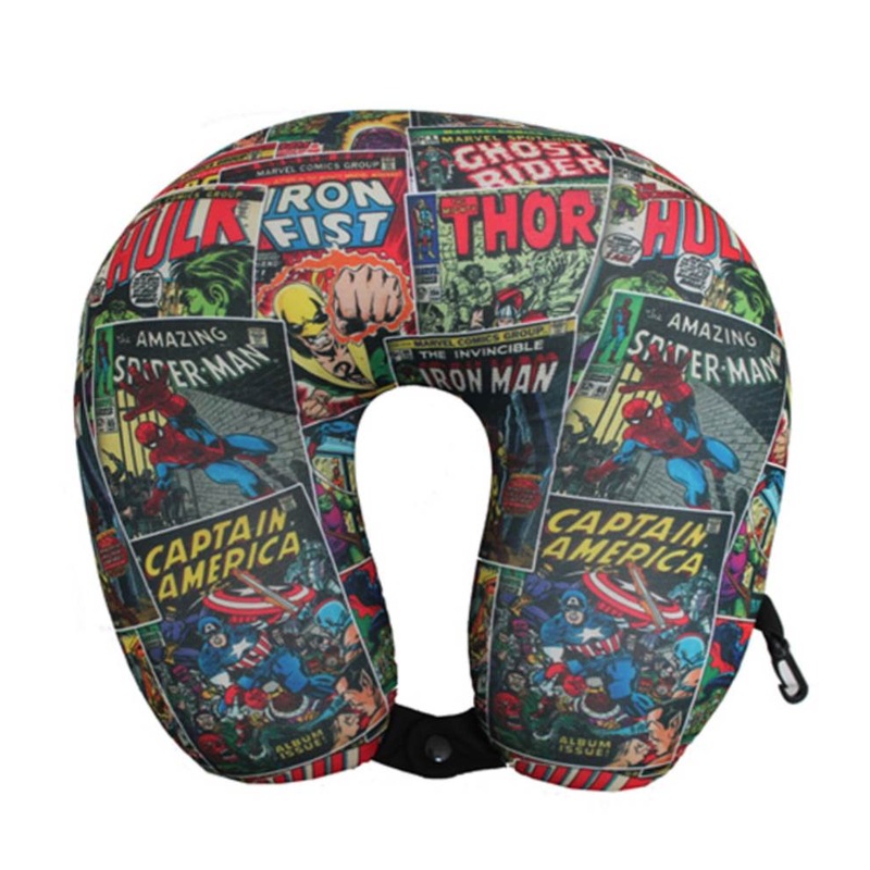 MAR042 COLOUR COMIC MARVEL SOFT PU COMIC NECK CUSHION