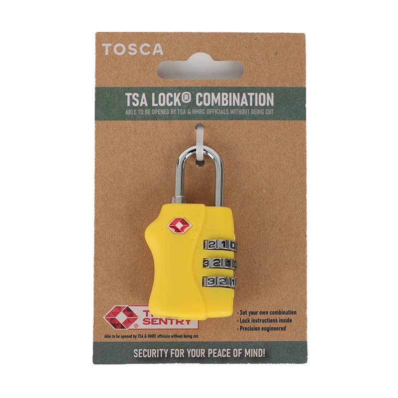 Tosca - TCA005 TSA Combo Lock - Yellow