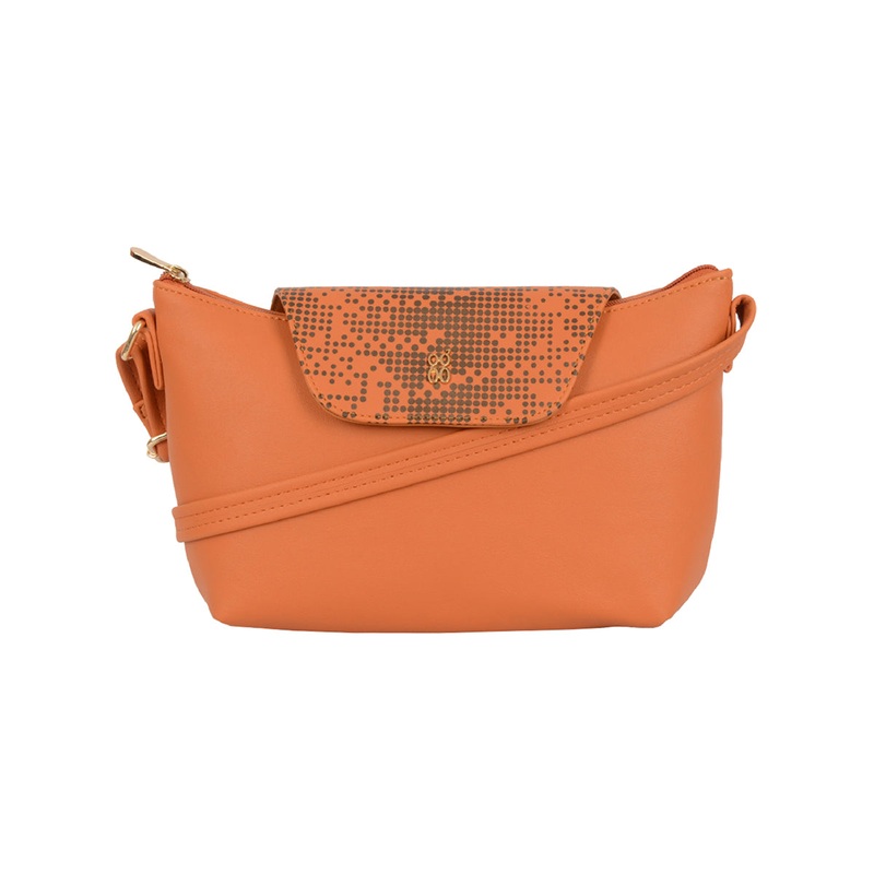 Bluer 3T5 Orange Small Hobo Bags