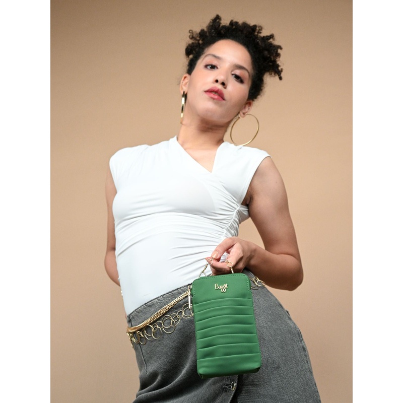 Camily Green XXXS Pouch Sling Bags