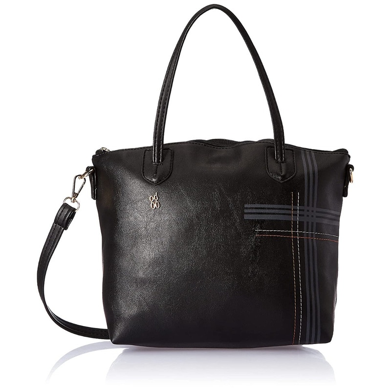 Curb Black Medium Satchel Bag