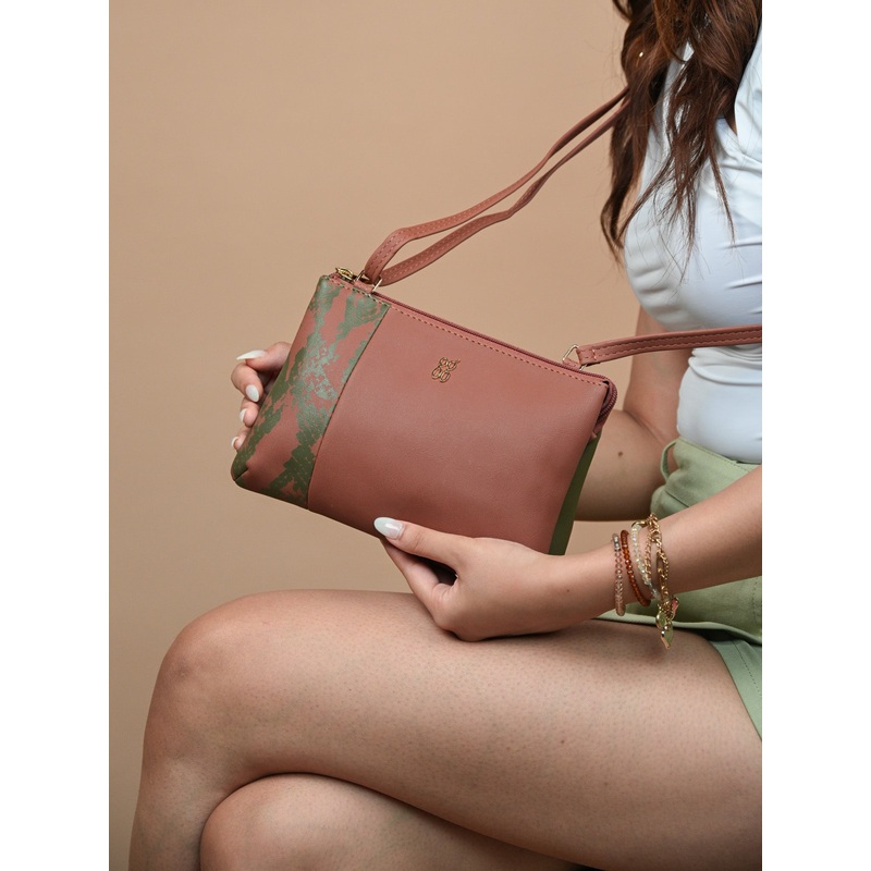 Fiy Tan Large Satchel Sling Bags