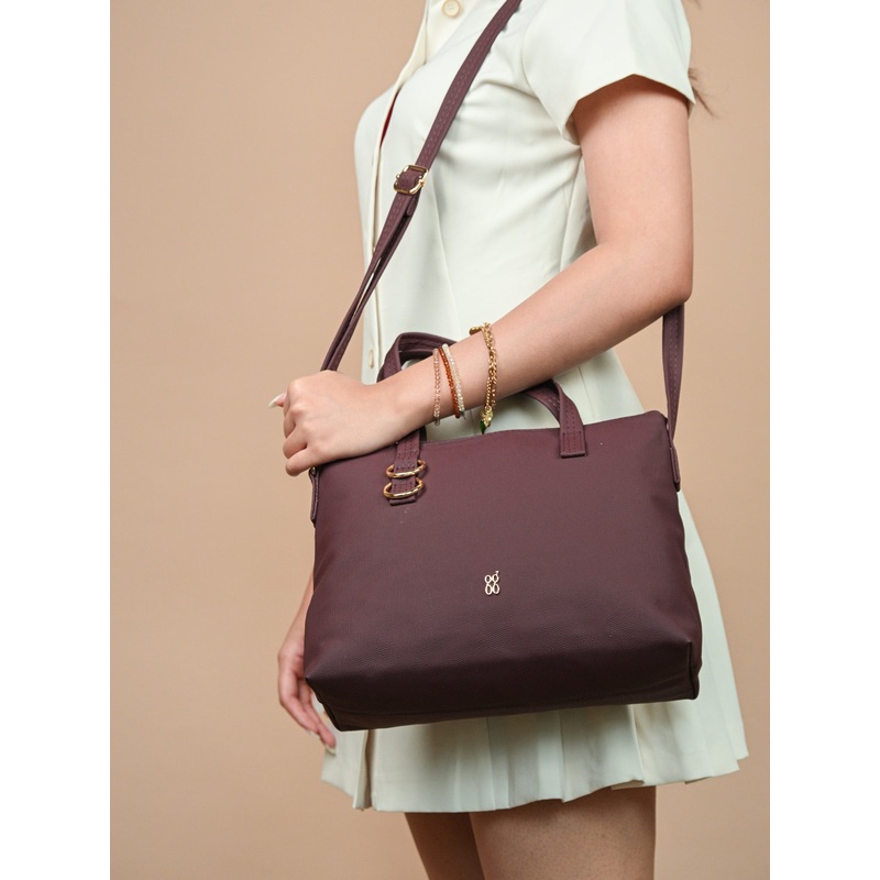 Jenett Red Medium Satchel Bags