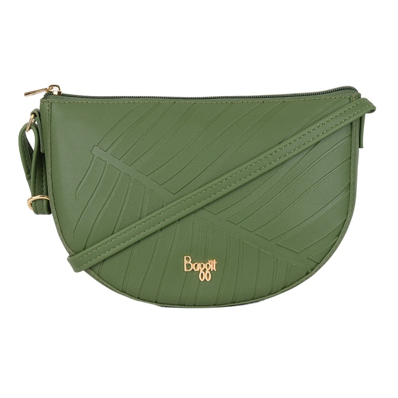 Leafy Meow 5 Ss Wild Green Extra Small Saddle Bag