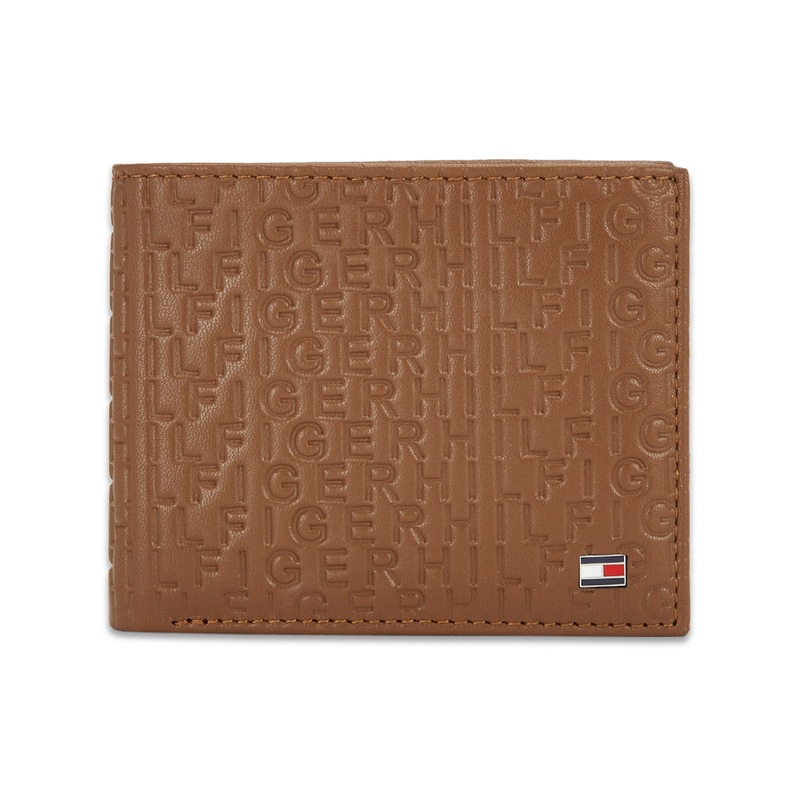 Tommy Hilfiger Erik Embossed Men's Leather Global Coin Wallet
