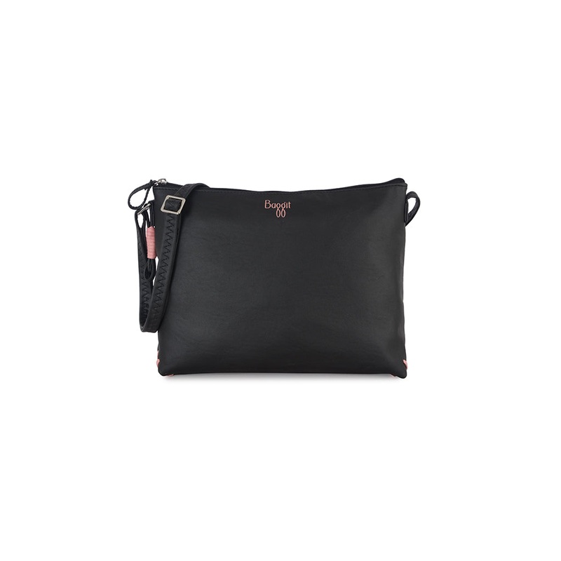 Annora Black Medium Hobo Bag
