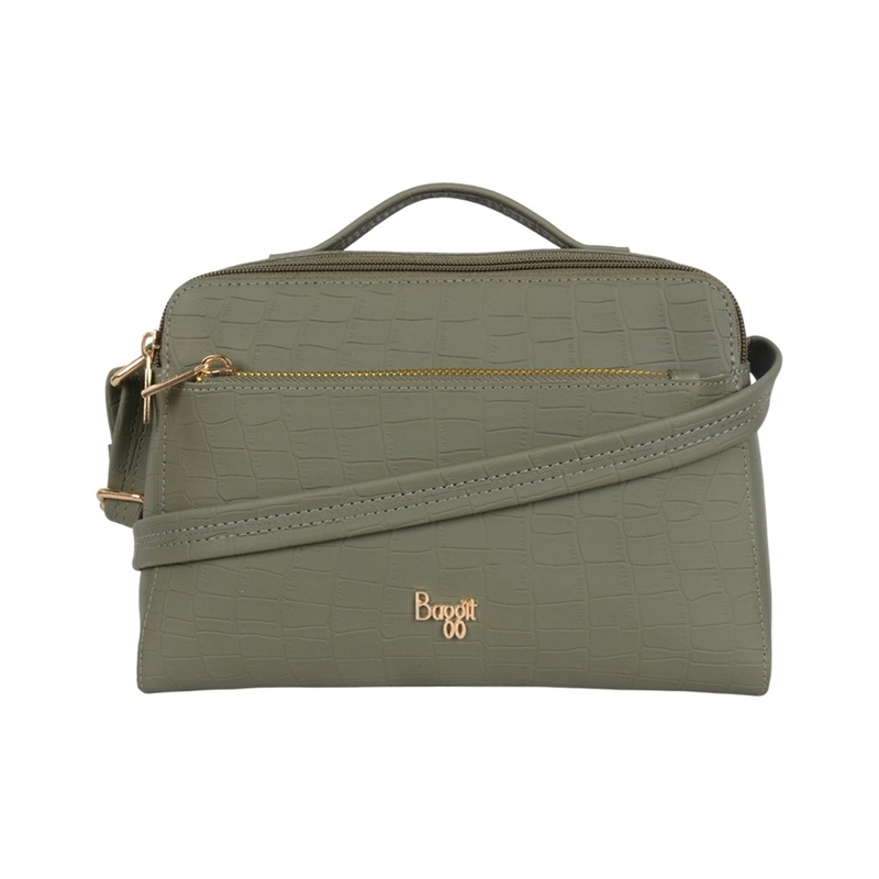 Classy Green Small Camera Sling Bag