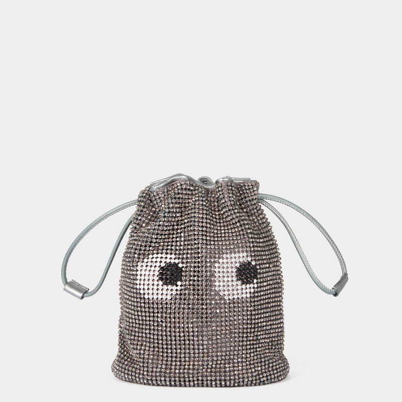 Eyes Crystal Drawstring Pouch