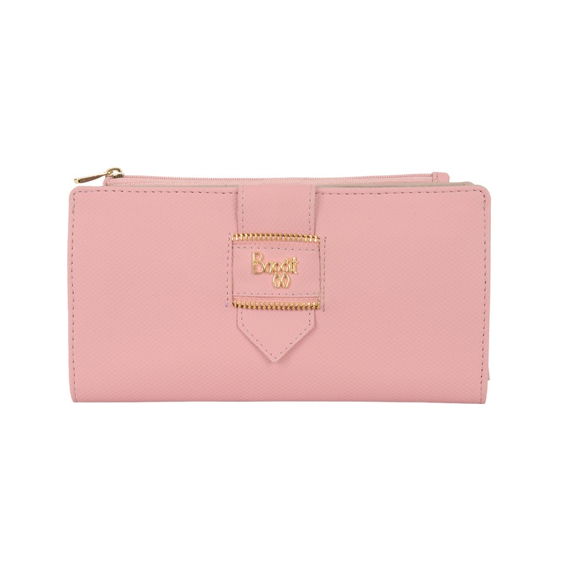 Finey  Pink Xl Two Fold Wallet