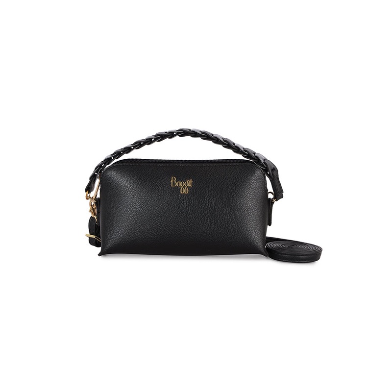 Hadid Black Large Bowling Sling Bag