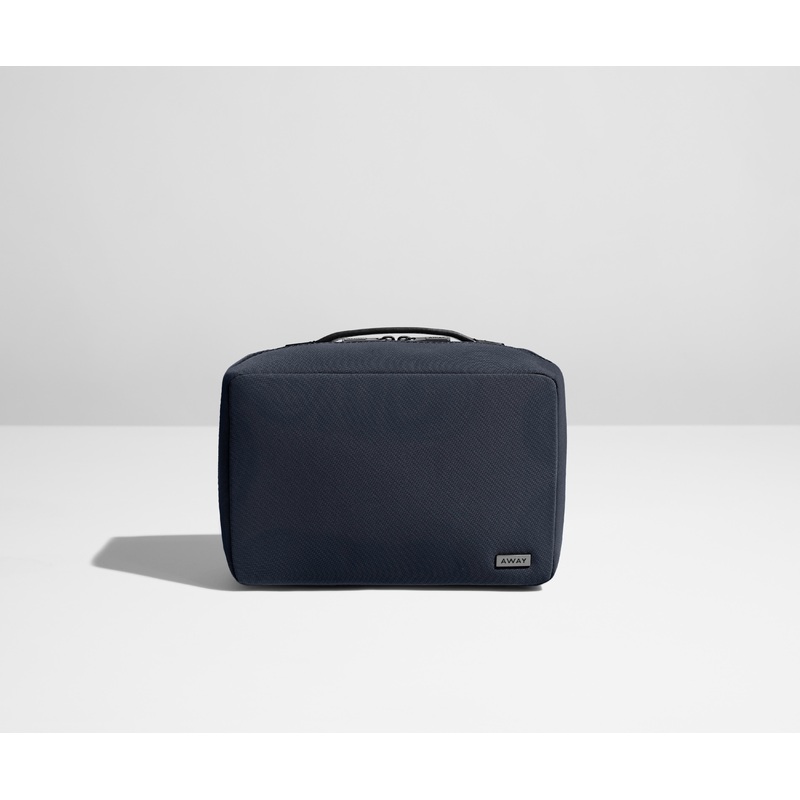 The Small Toiletry Bag in Navy Blue