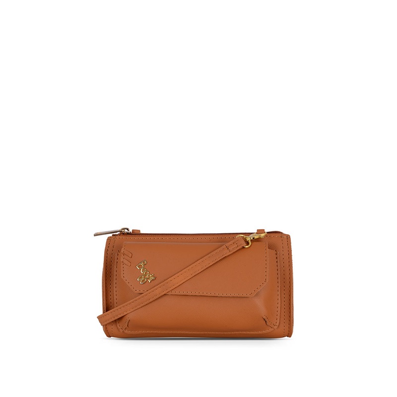 Turfy Tan Large Satchel Sling Bag