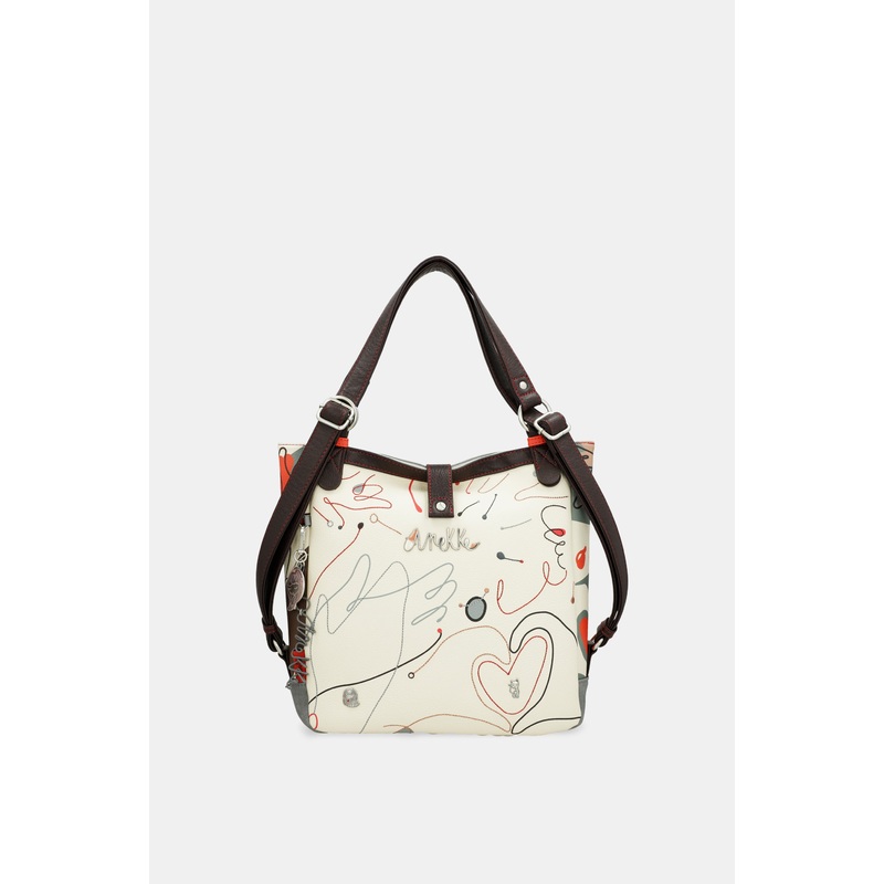 Convertible shoulder bag into backpack Alma