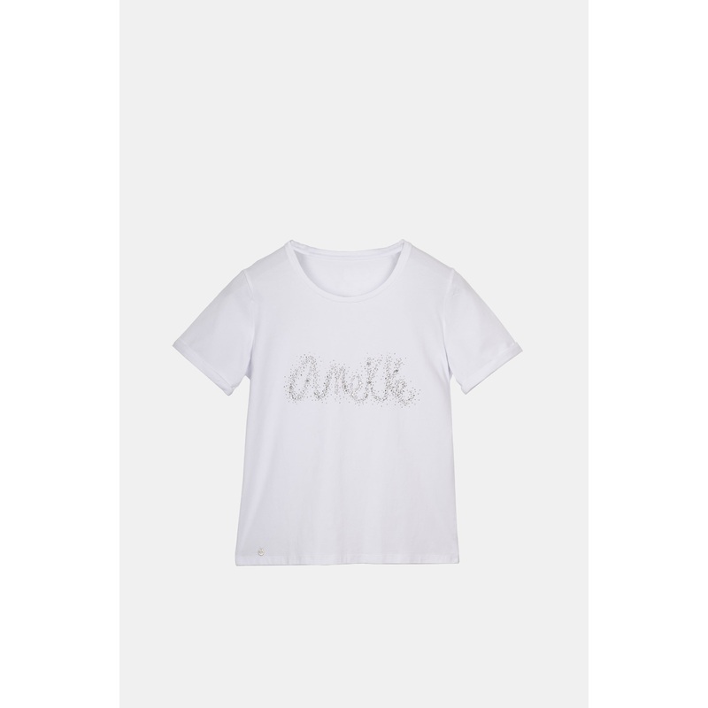 Glitter white T-shirt