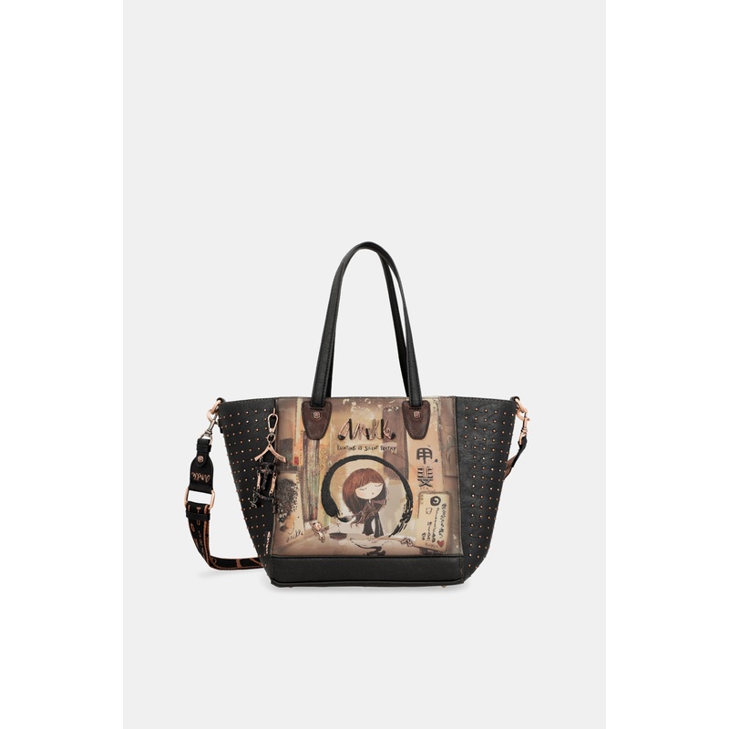 Large shopper with removable interior Shen