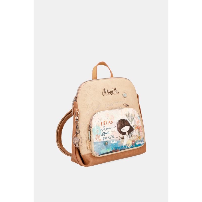 Mediterranean backpack with front pocket
