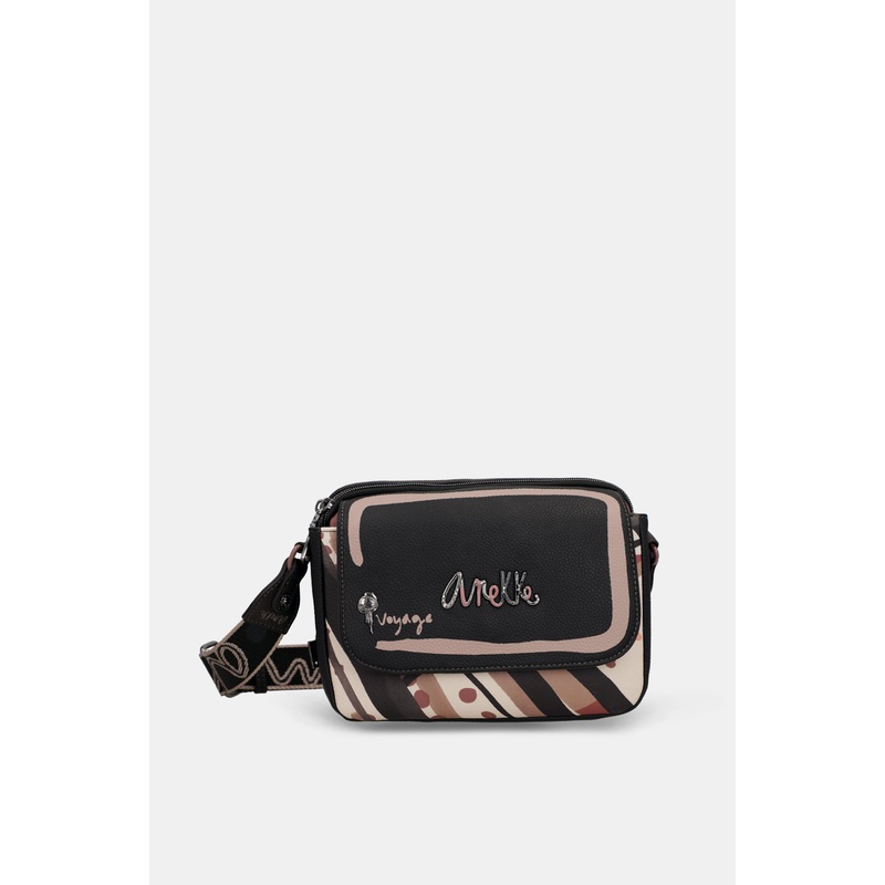 Parisian oval flap crossbody bag