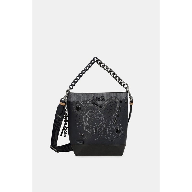 Studio navy blue medium crossbody bag