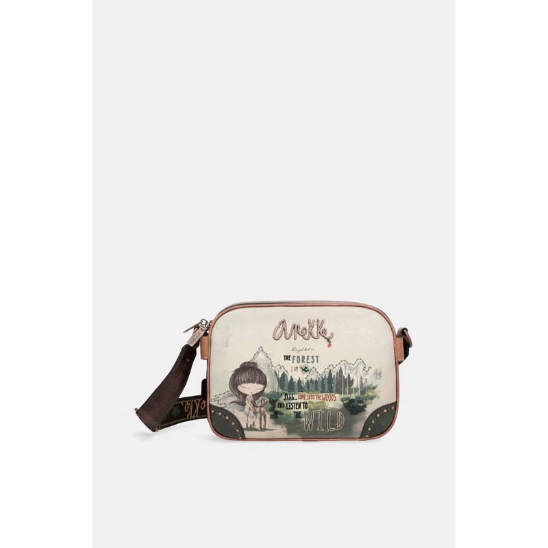 The Forest triple compartment messenger bag