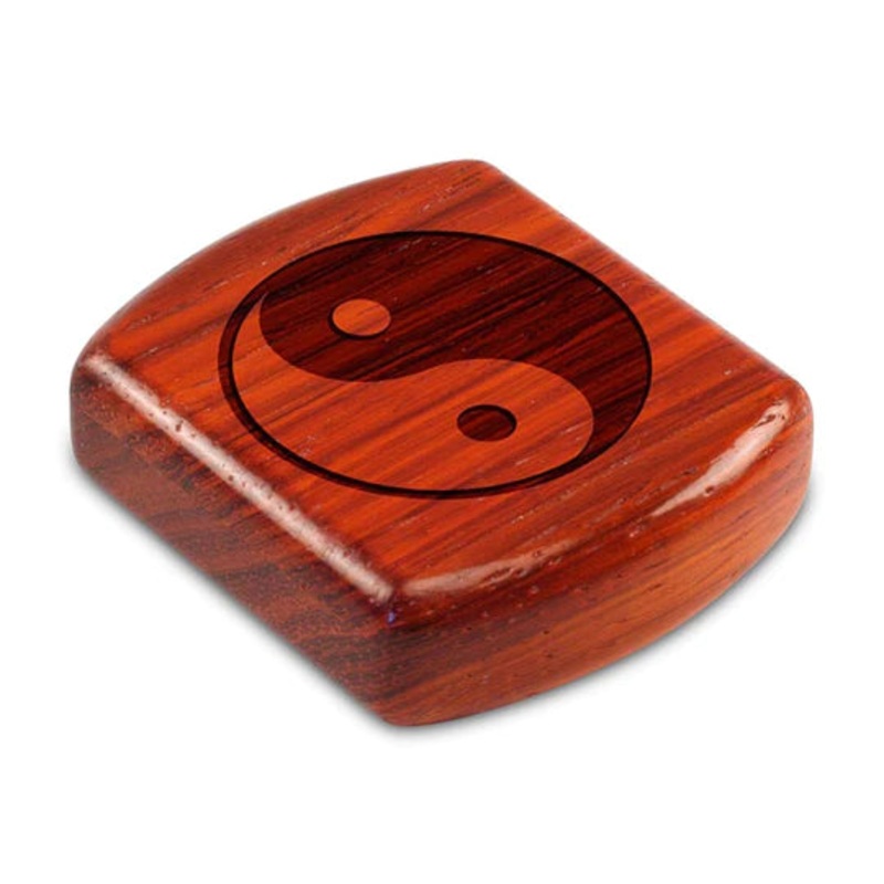 2" Flat Wide Padauk - Yin Yang Secret Box