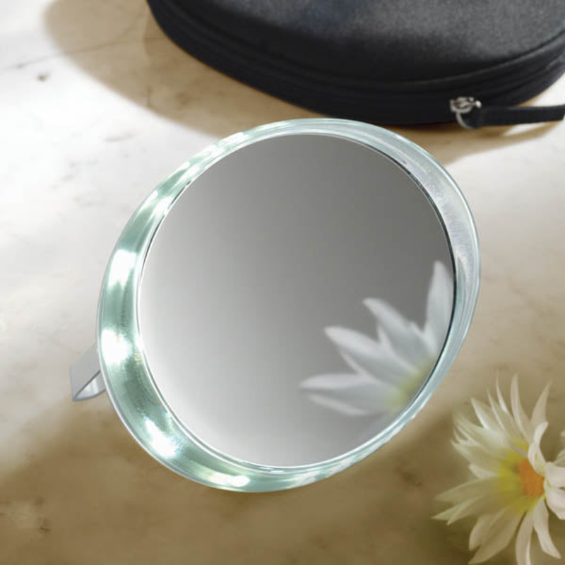 Lighted Travel Mirror
