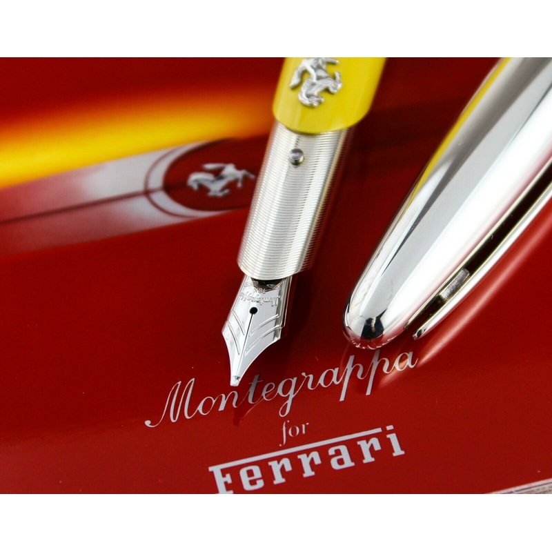 Montegrappa For Ferrari FA Yellow Limited Edition Fountain Pen -B