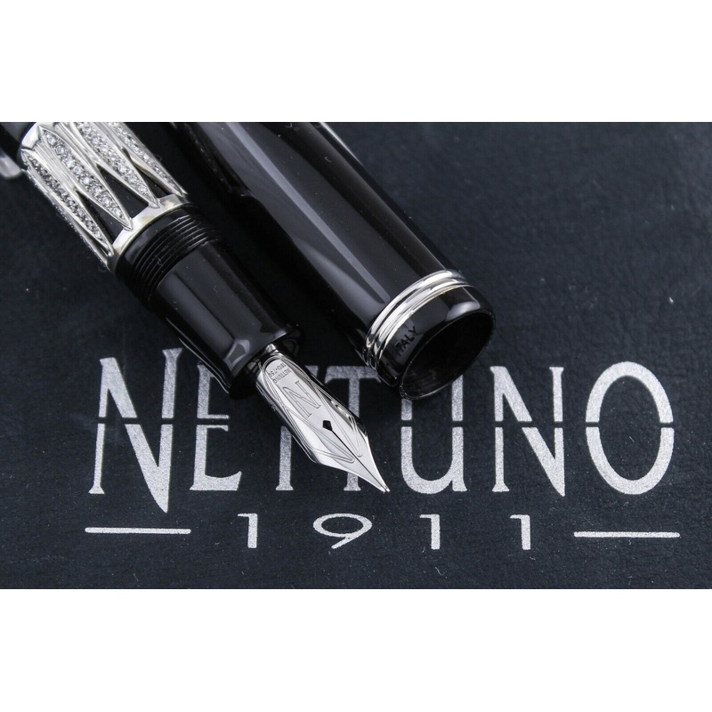Nettuno 1911 Jewel White Gold & 80 Diamonds Limited Edition Fountain Pen
