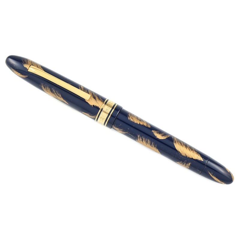 Omas Ogiva Blue and Gold Maki-e Fountain Pen