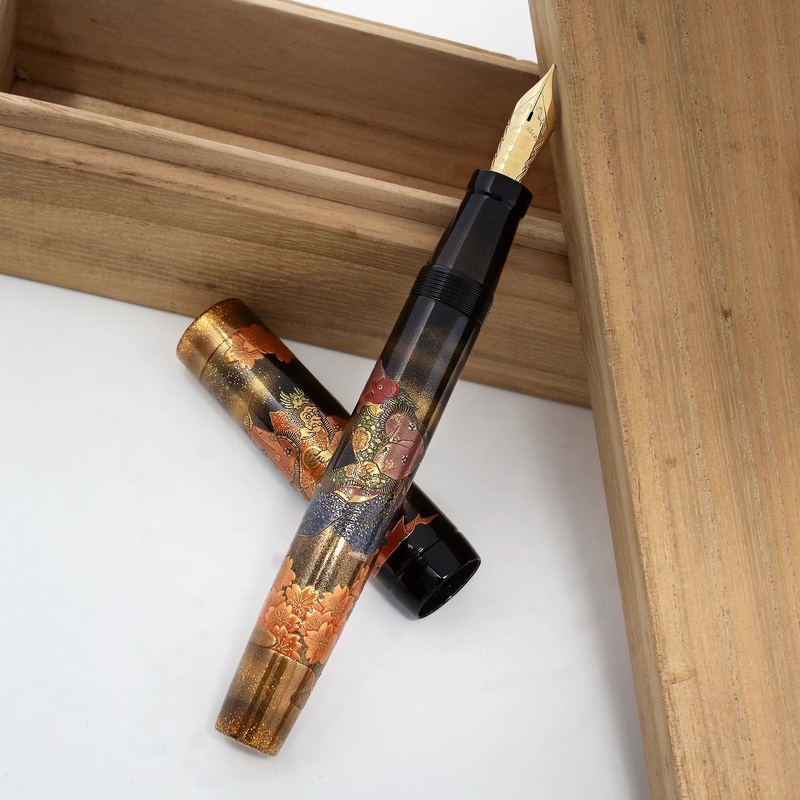 Pilot Namiki 80th Anniv. Miyabi Bugaku LE Fountain Pen by Kyusai Yoshida