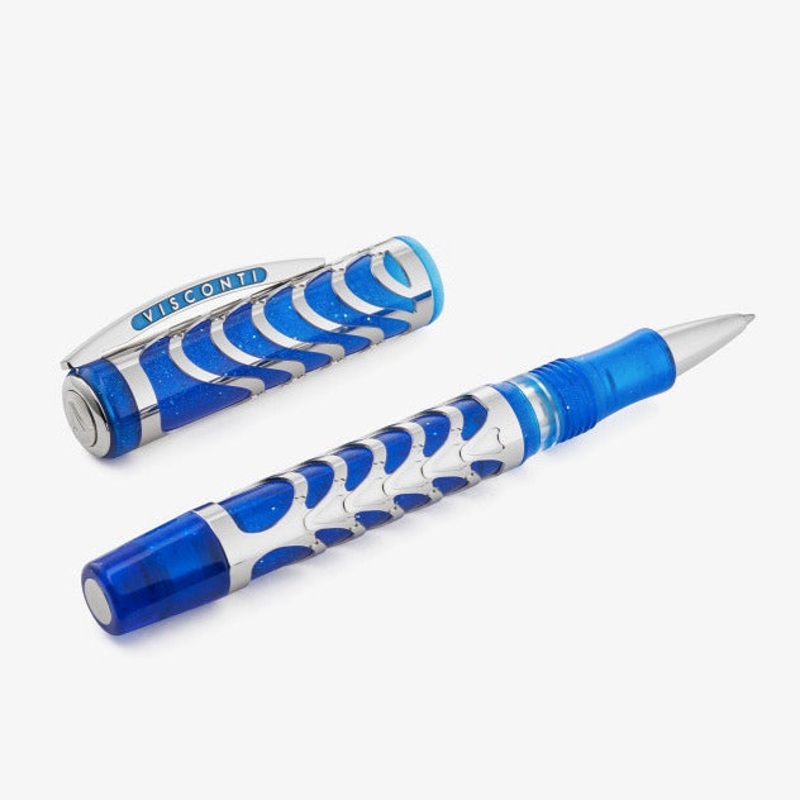 Visconti Skeleton Sapphire Blue Limited Edition Rollerball Pen