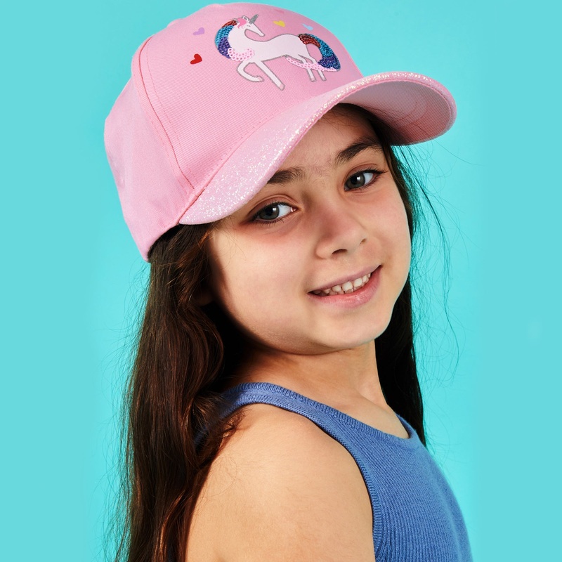 Accessorize London Unicorn Baseball Cap Pink (3-6 years)