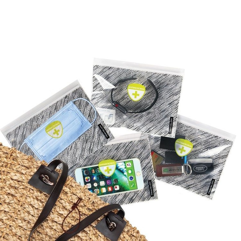 TRAVELON CLEAN 4-REUSABLE ANTIMICROBIAL POUCHES