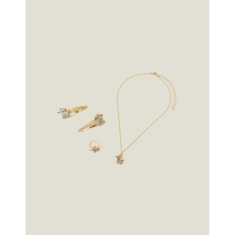 Accessorize London Girl's Reindeer Accessories Set