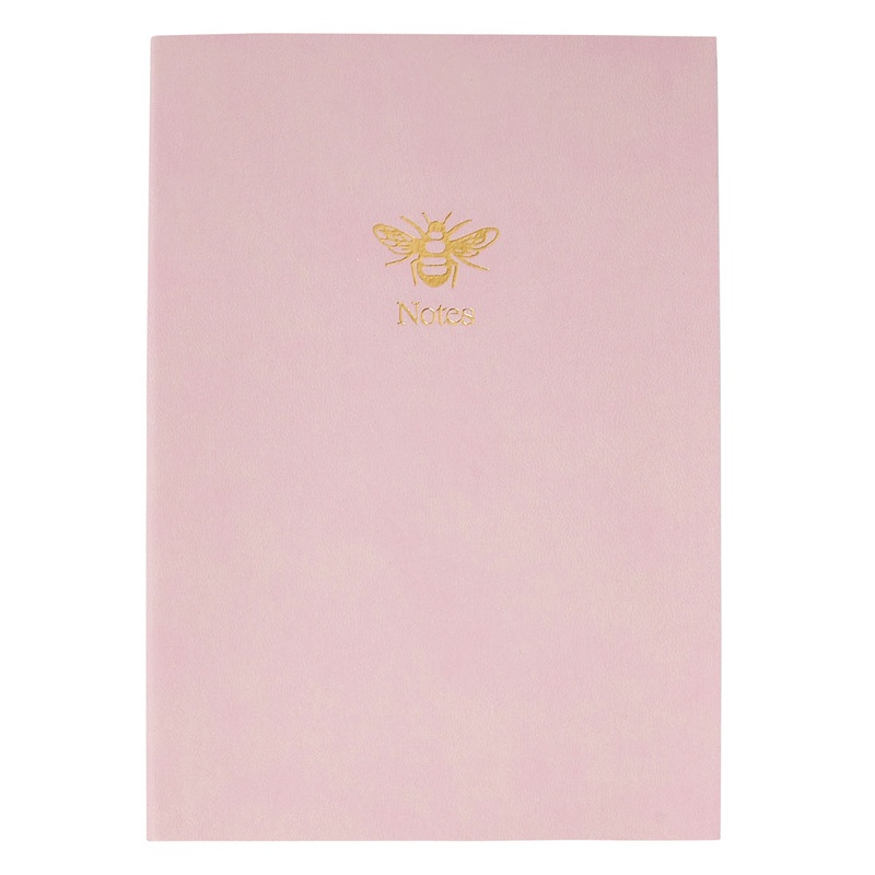 Accessorize London Girl's White Embossed Bee Hardback Notebook Set Of 2